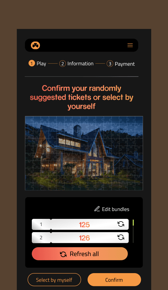 Random selection interface