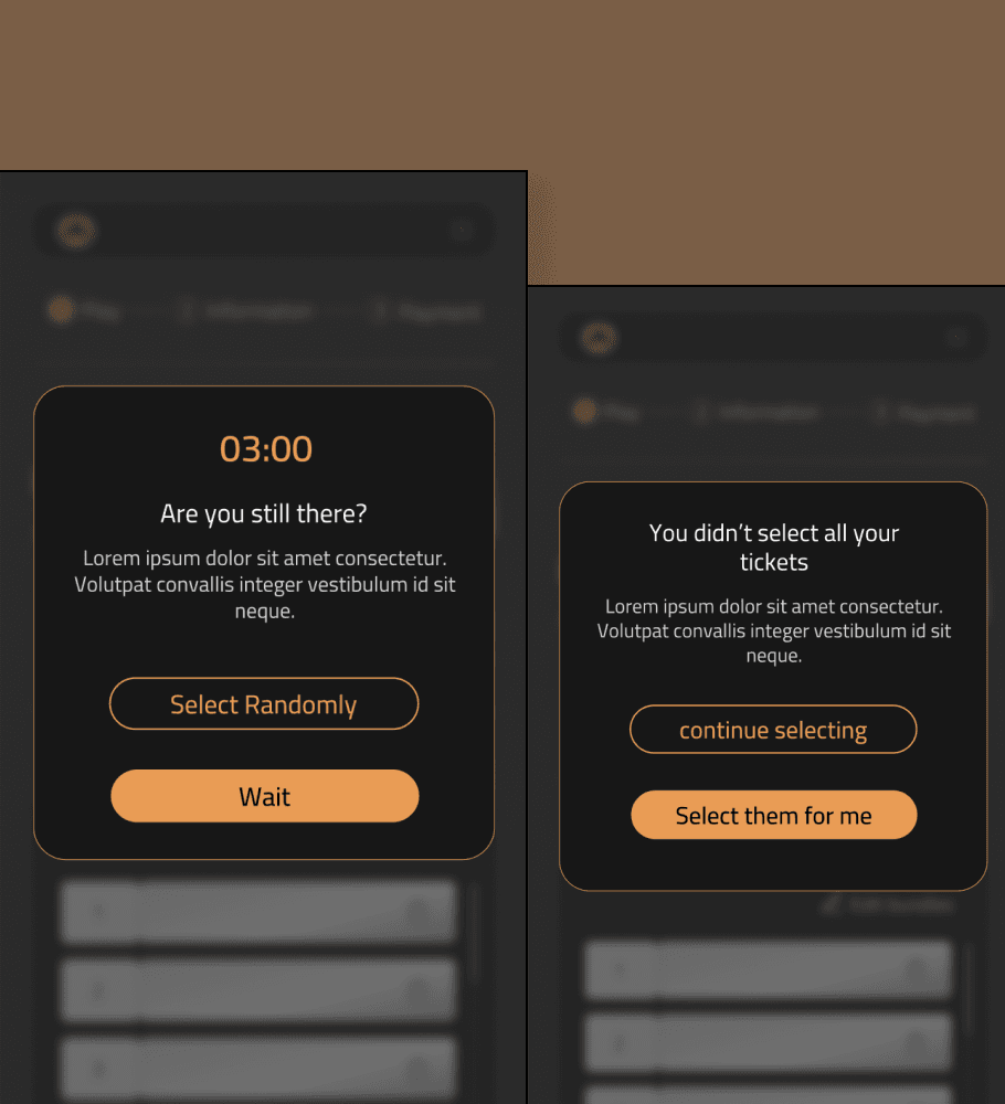 Reservation timer interface
